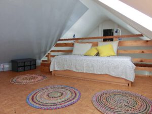 Schlafzimmer auf der Empore